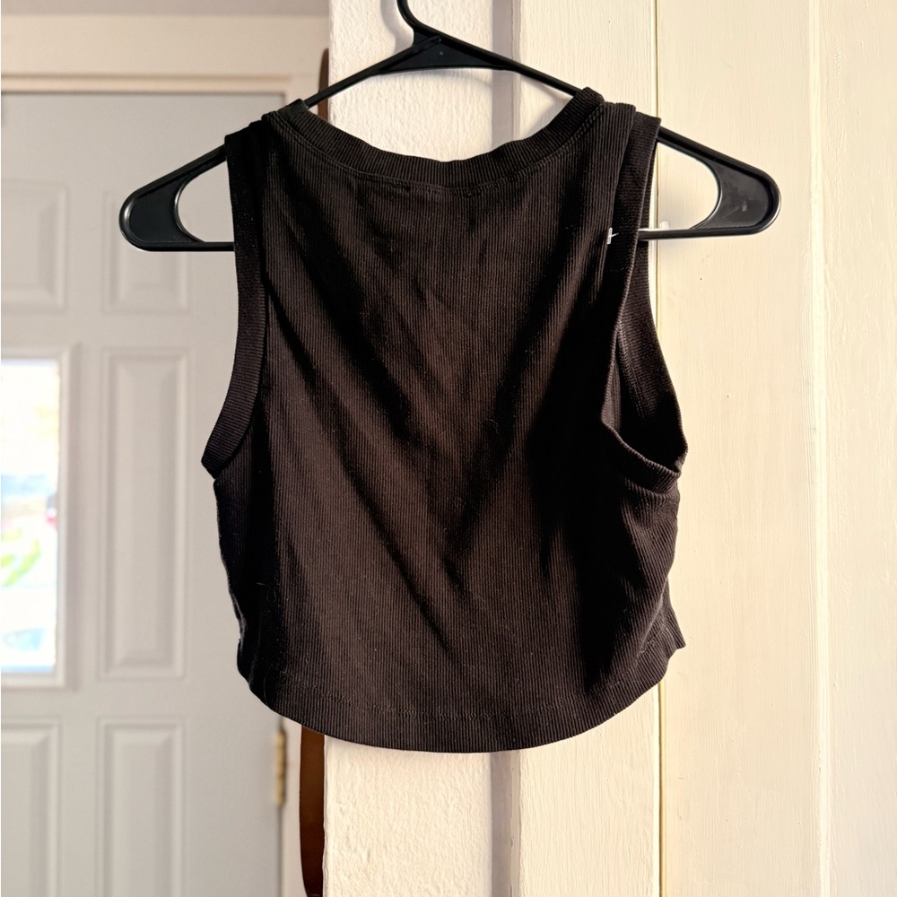 Forever 21 Black Graphic Crop Top - Picture 3 of 5